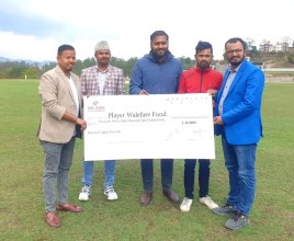 टिकटबाट उठेको रकम क्यानको खेलाडी कल्याण कोषलाई हस्तान्तरण